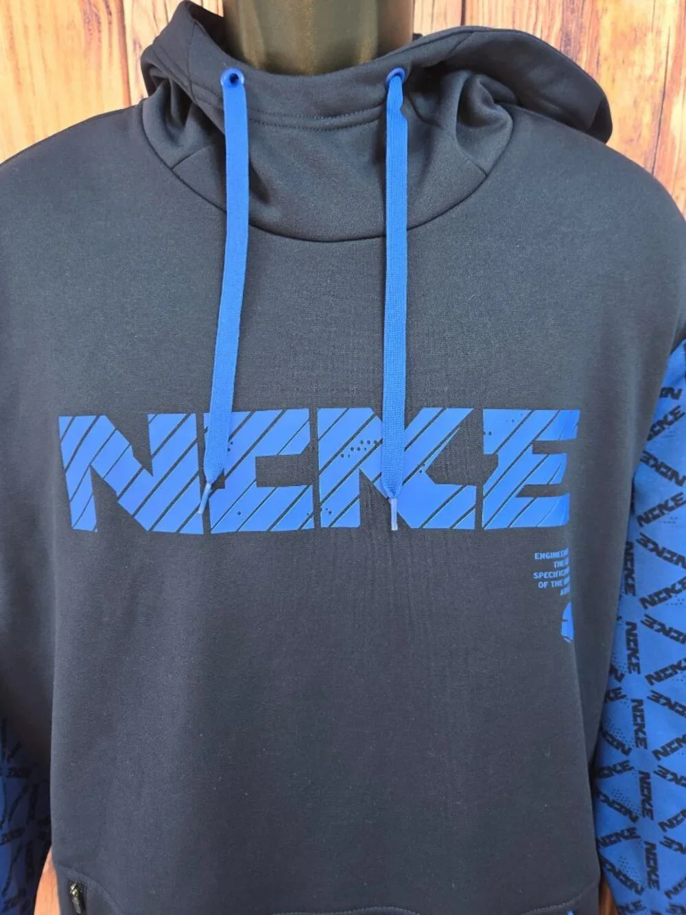 Nike Unisex Blue Pullover Hoodie Size XL